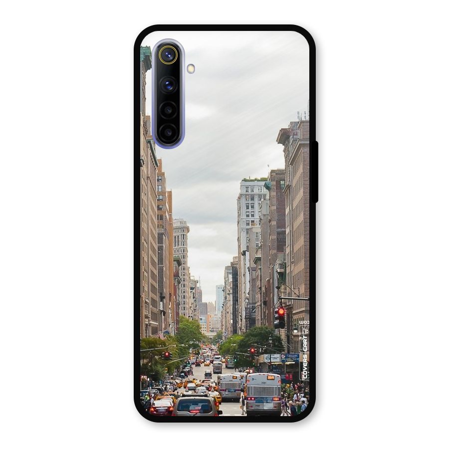 City Street View Metal Back Case for Realme 6