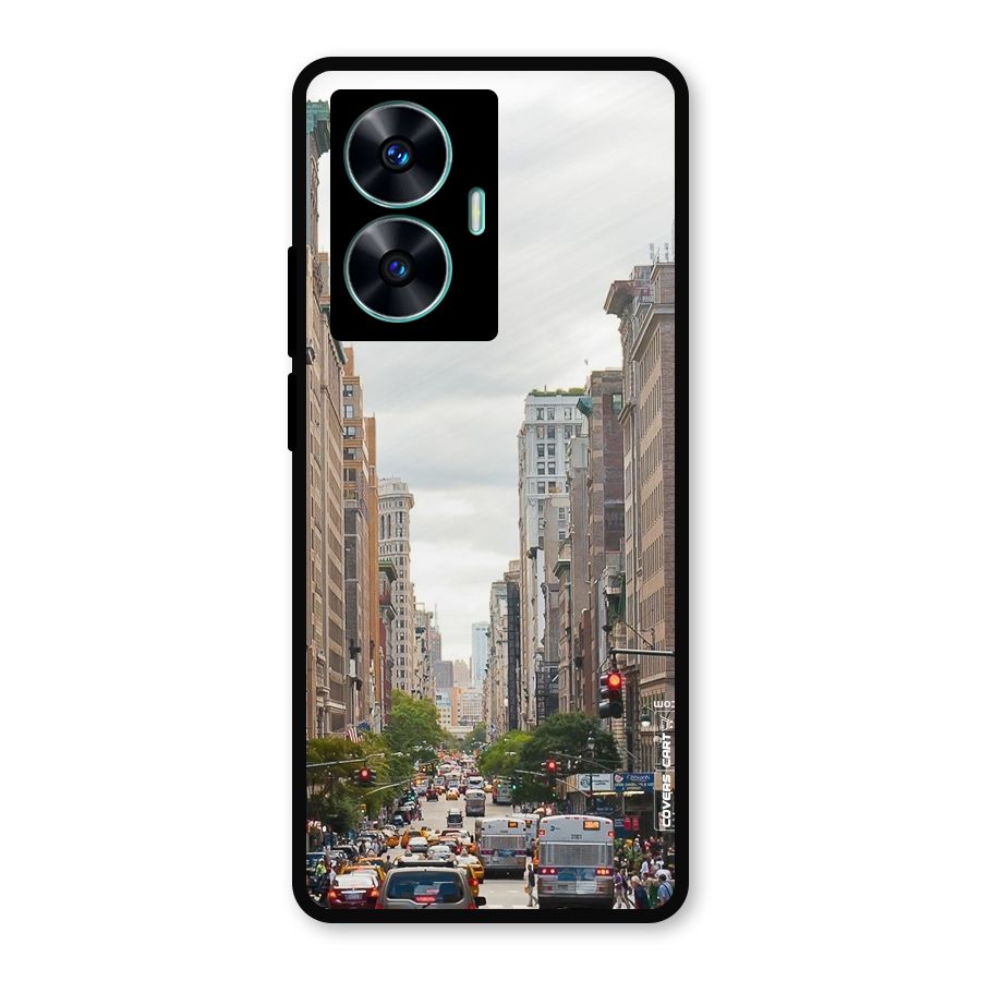 City Street View Metal Back Case for Realme C55