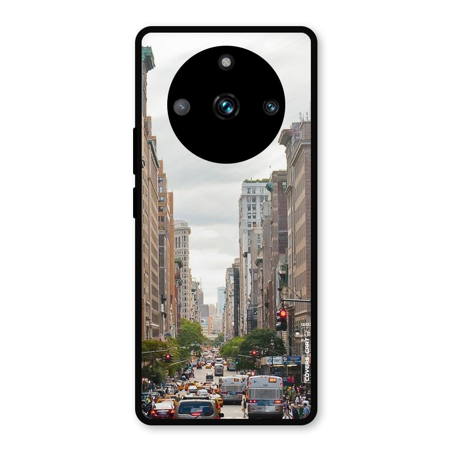 City Street View Metal Back Case for Realme Narzo 60 Pro