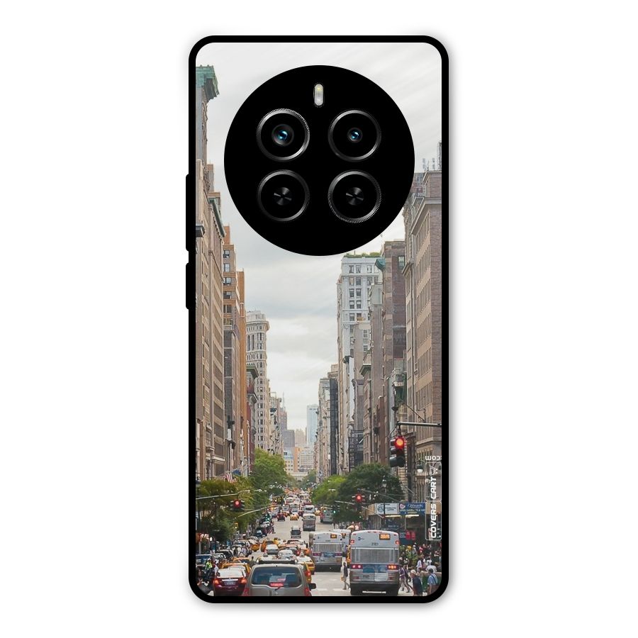City Street View Metal Back Case for Realme P1 Pro