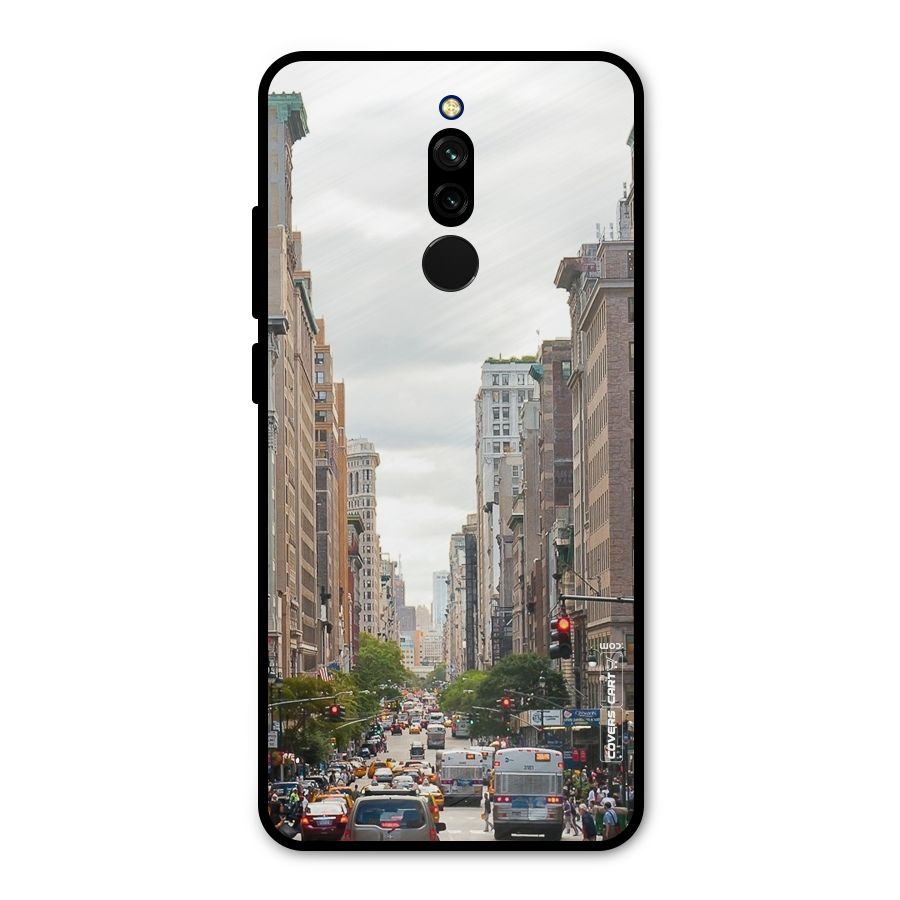 City Street View Metal Back Case for Redmi 8