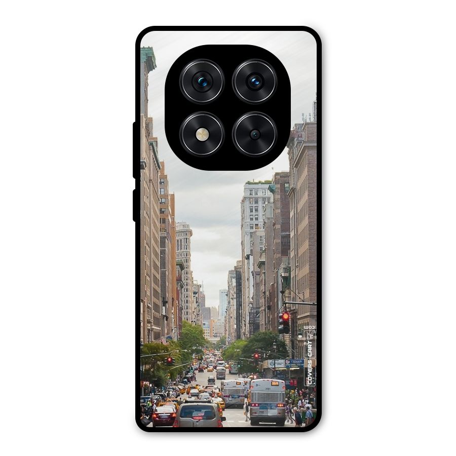 City Street View Metal Back Case for Redmi Note 14 Pro 5G