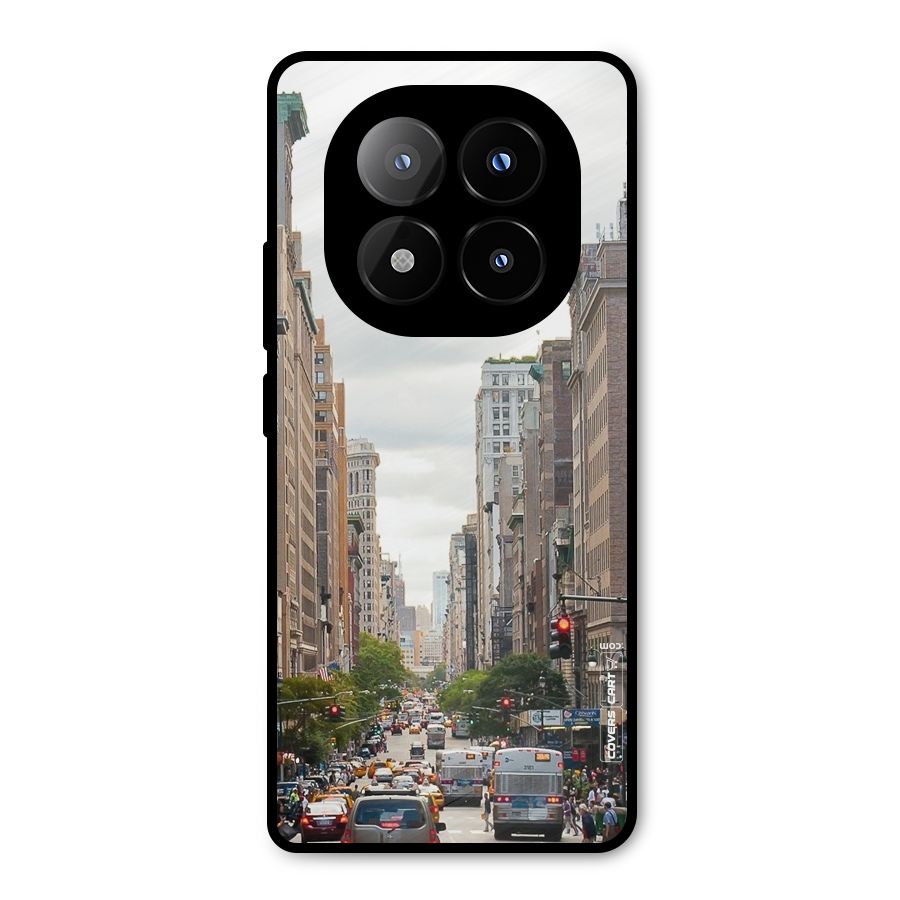 City Street View Metal Back Case for Redmi Note 14 Pro Plus 5G