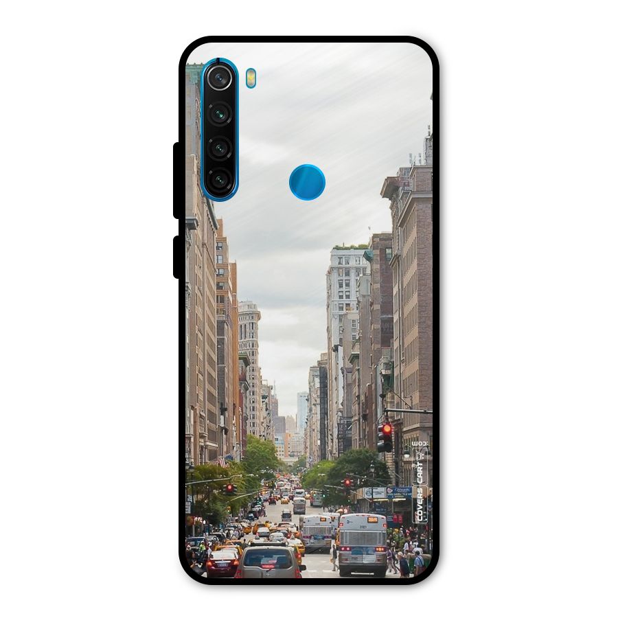 City Street View Metal Back Case for Redmi Note 8