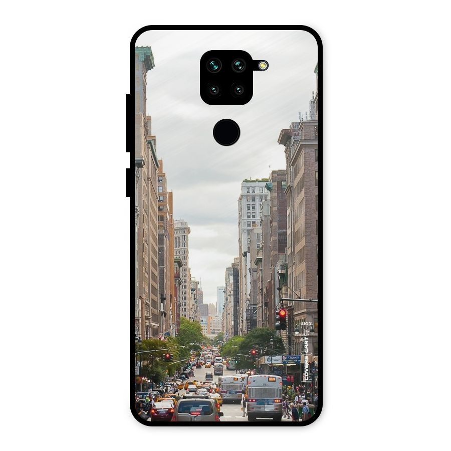 City Street View Metal Back Case for Redmi Note 9