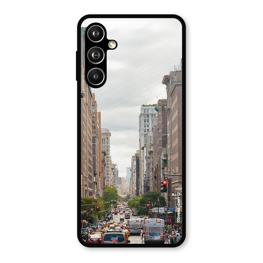 City Street View Metal Back Case for Samsung Galaxy M54