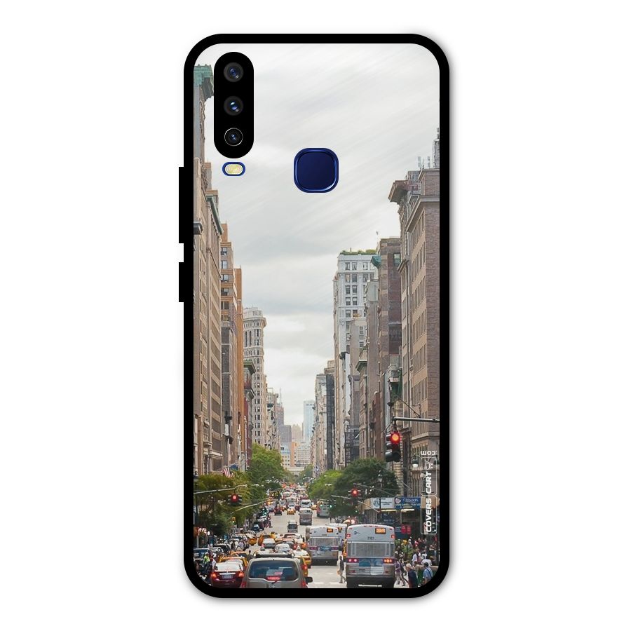 City Street View Metal Back Case for Vivo Y15