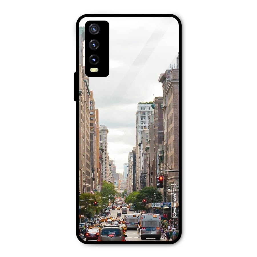 City Street View Metal Back Case for Vivo Y20g