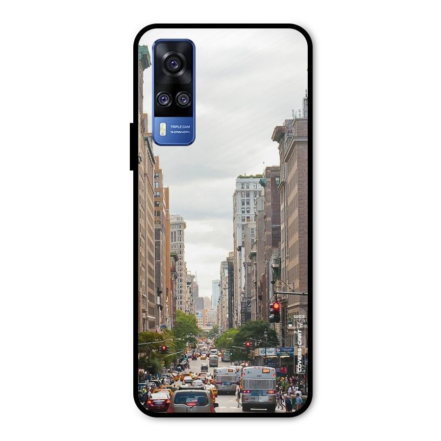 City Street View Metal Back Case for Vivo Y51A
