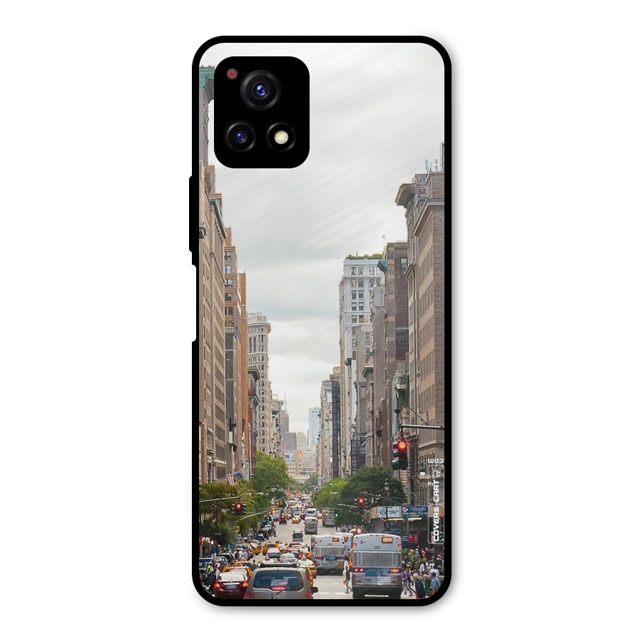 City Street View Metal Back Case for Vivo Y72 5G