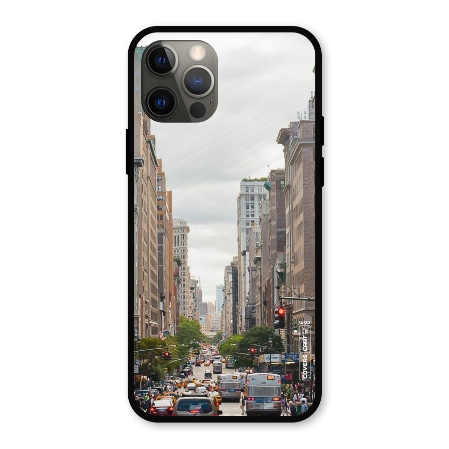City Street View Metal Back Case for iPhone 12 Pro