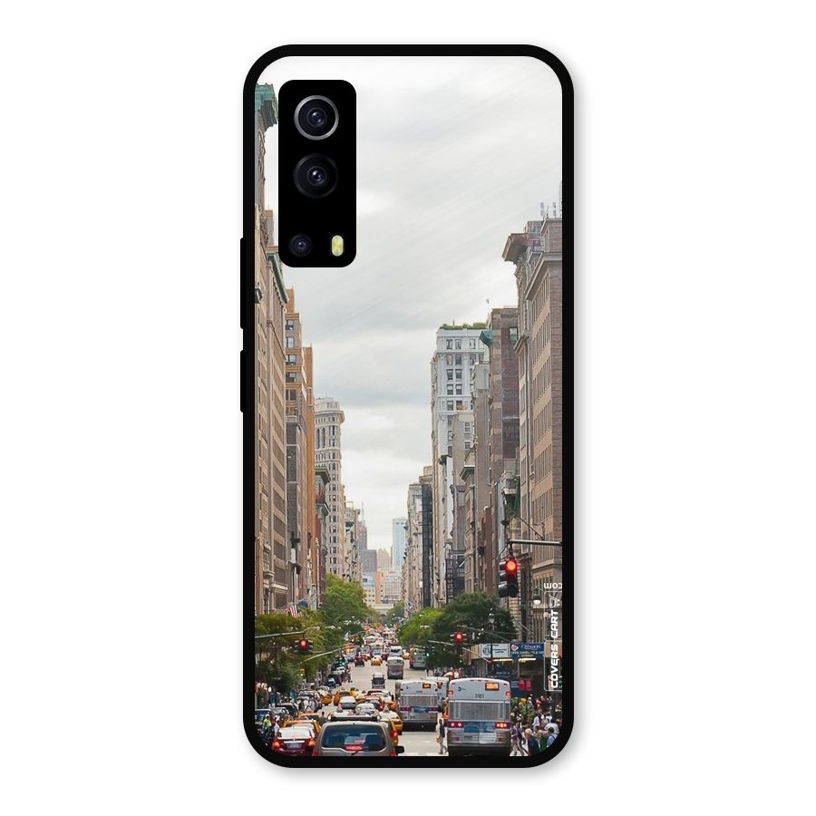 City Street View Metal Back Case for iQOO Z3