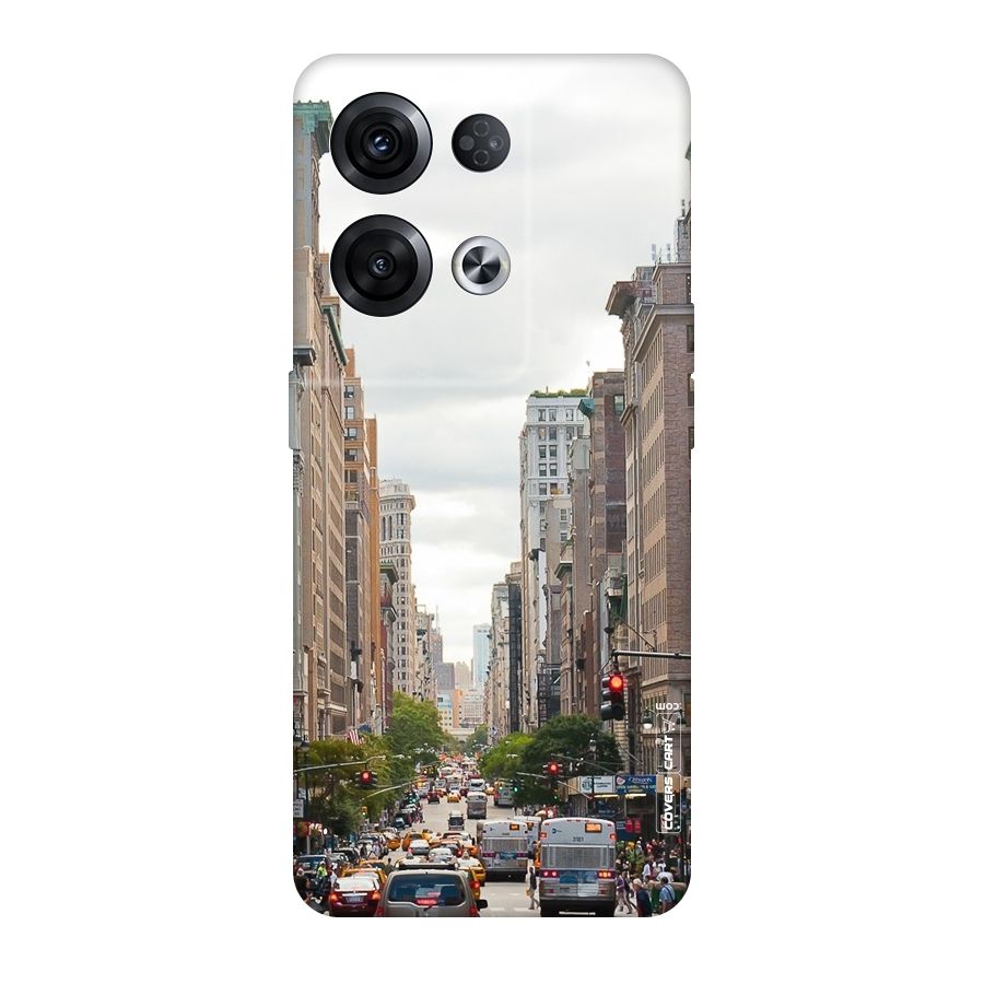 City Street View Original Polycarbonate Back Case for Oppo Reno8 Pro 5G