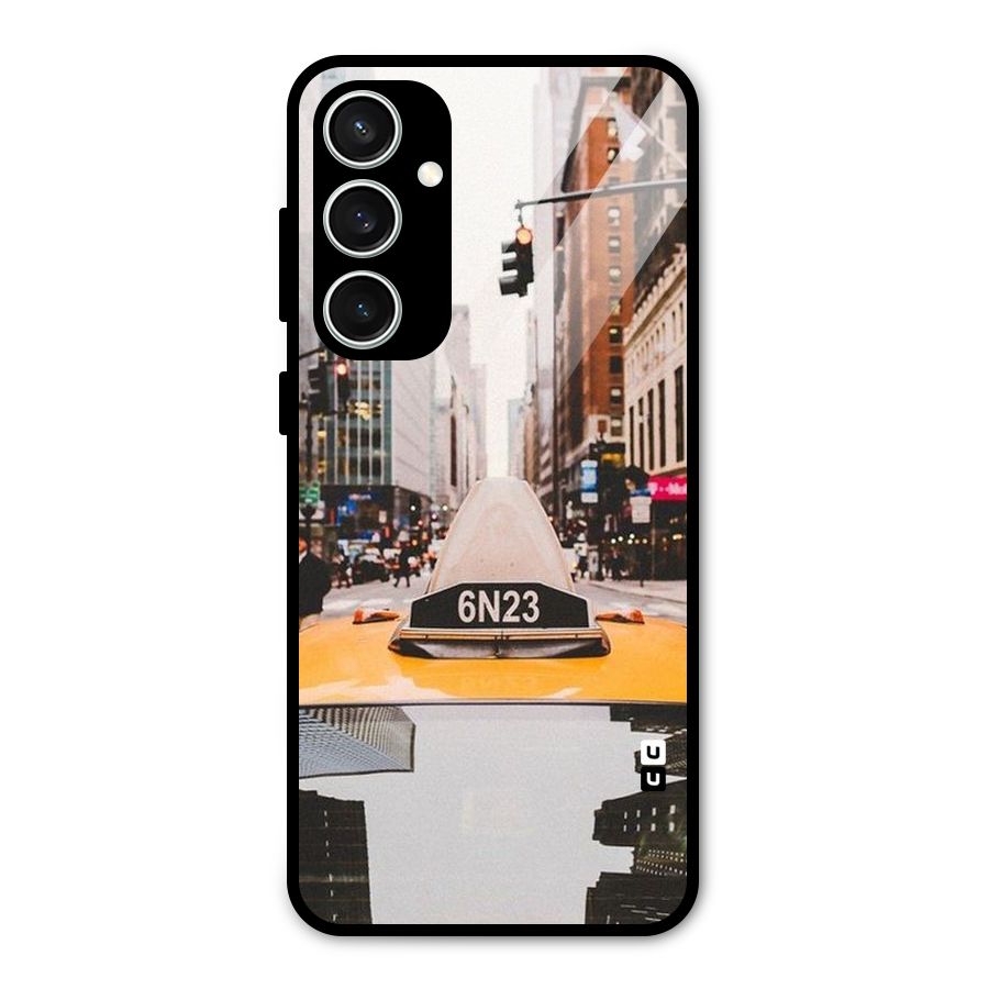 City Taxi Glass Back Case for Galaxy S23 FE