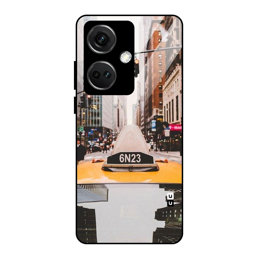 City Taxi Glass Back Case for OnePlus Nord CE 3 5G