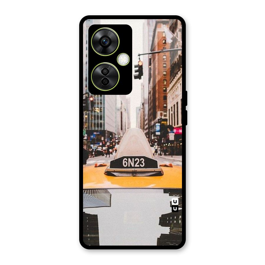 City Taxi Glass Back Case for OnePlus Nord CE 3 Lite