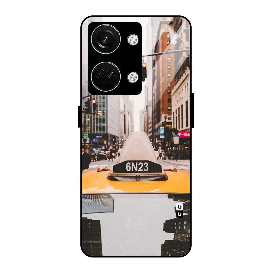 City Taxi Glass Back Case for Oneplus Nord 3