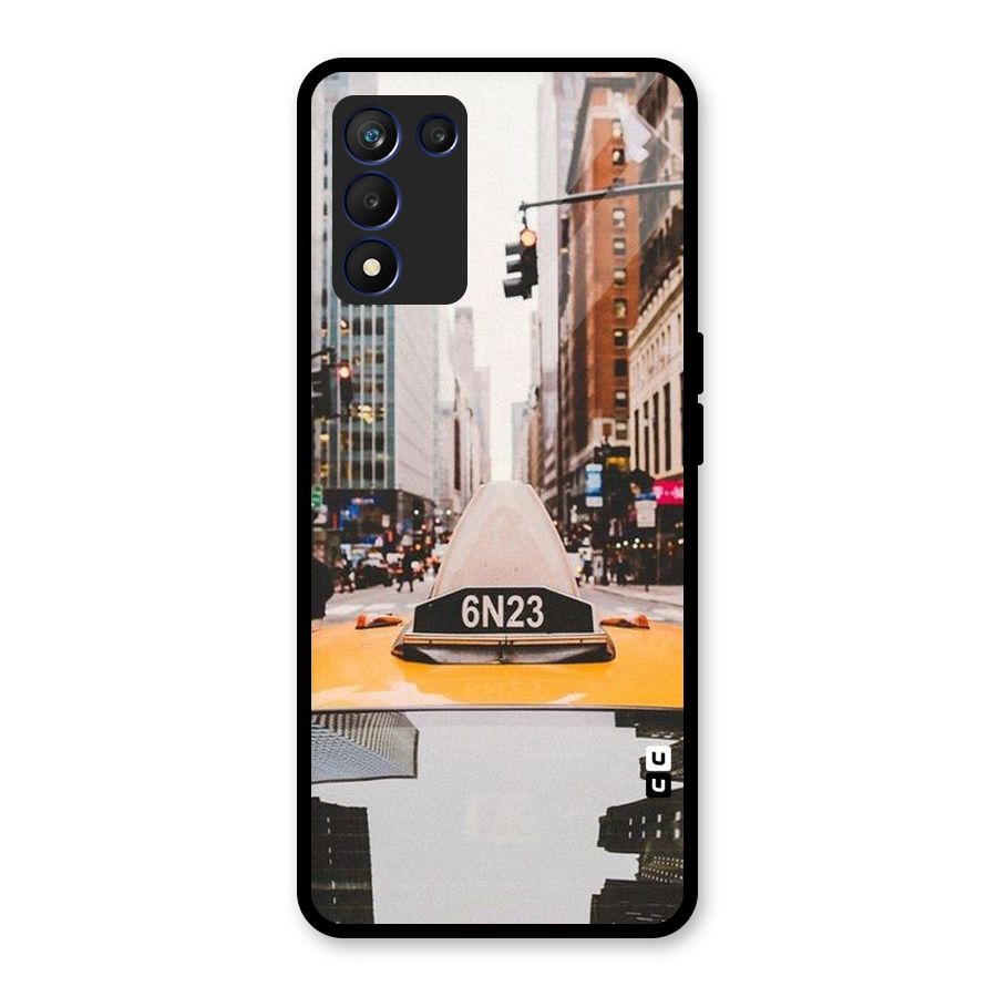 City Taxi Glass Back Case for Realme 9 5G Speed