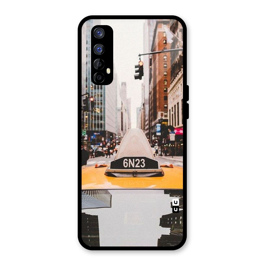 City Taxi Glass Back Case for Realme Narzo 20 Pro