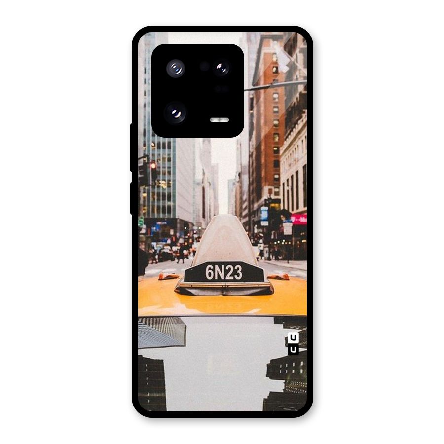 City Taxi Glass Back Case for Xiaomi 13 Pro