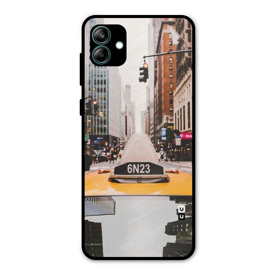 City Taxi Metal Back Case for Galaxy A04
