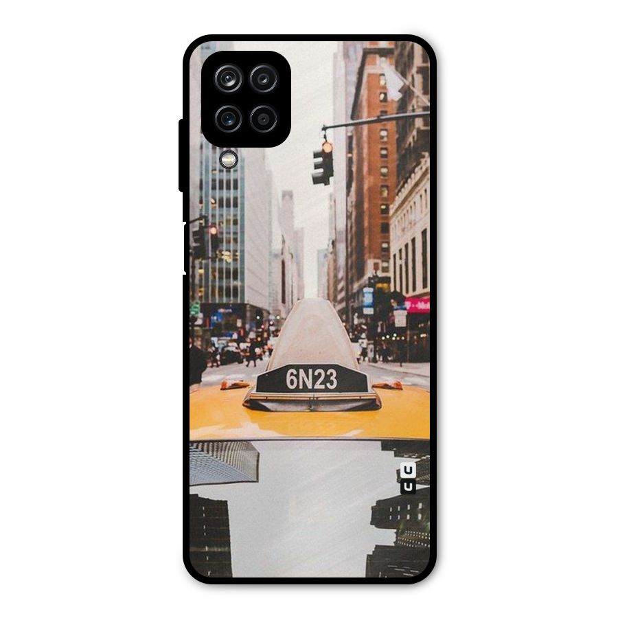 City Taxi Metal Back Case for Galaxy A12