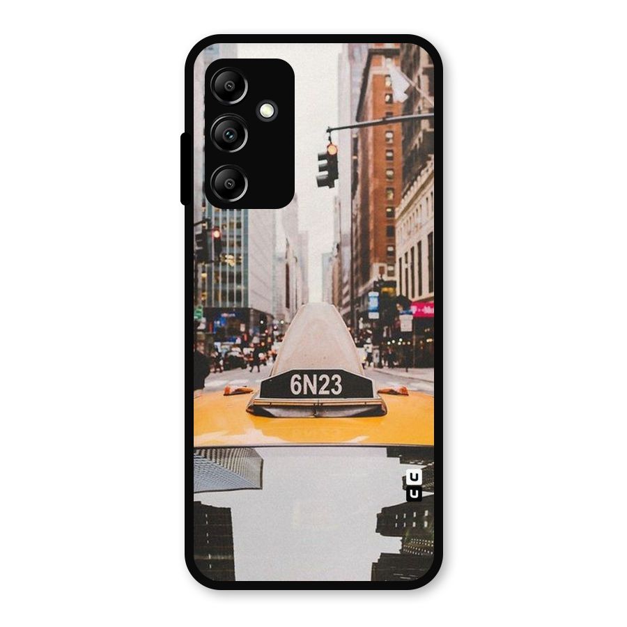 City Taxi Metal Back Case for Galaxy A14 5G