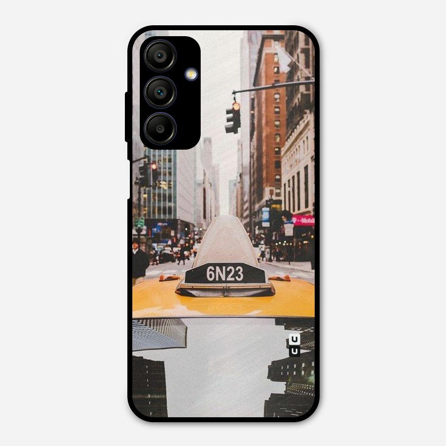 City Taxi Metal Back Case for Galaxy A15 5G