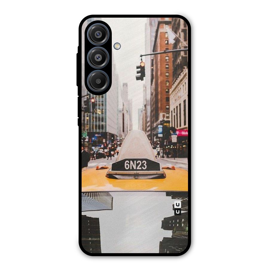 City Taxi Metal Back Case for Galaxy A16 5G