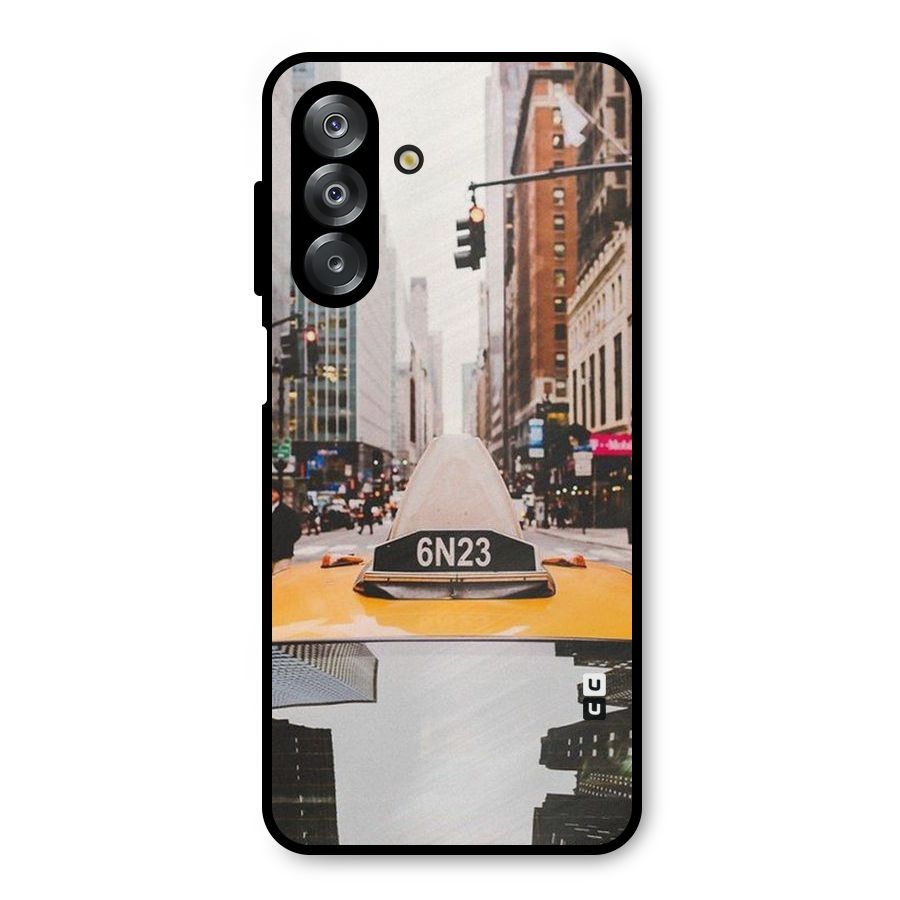 City Taxi Metal Back Case for Galaxy A26