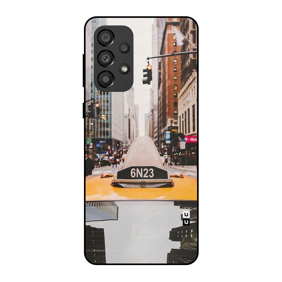 City Taxi Metal Back Case for Galaxy A33 5G