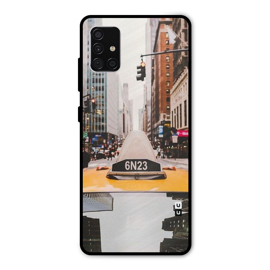 City Taxi Metal Back Case for Galaxy A51