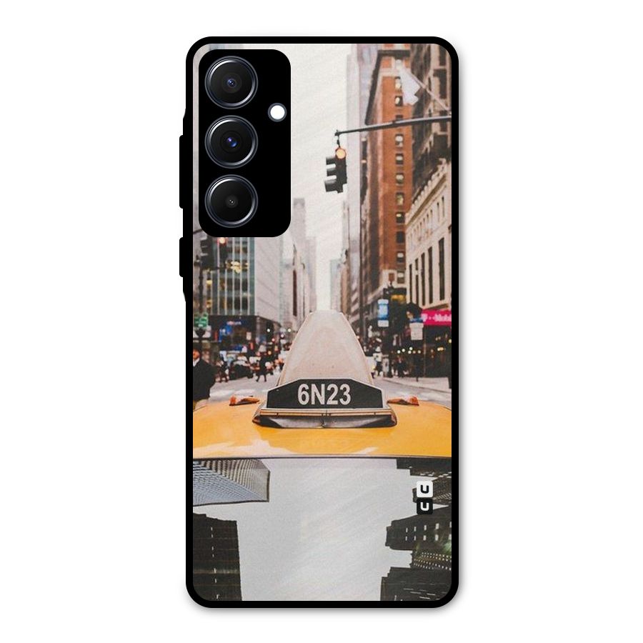 City Taxi Metal Back Case for Galaxy A55