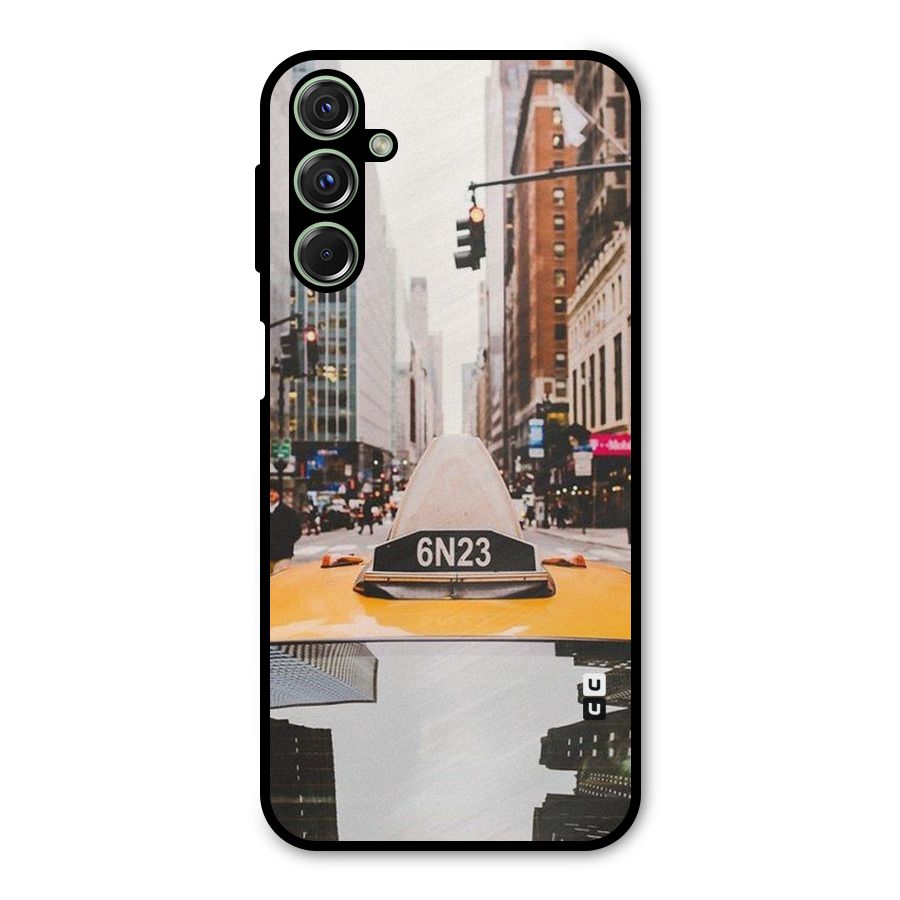 City Taxi Metal Back Case for Galaxy F34