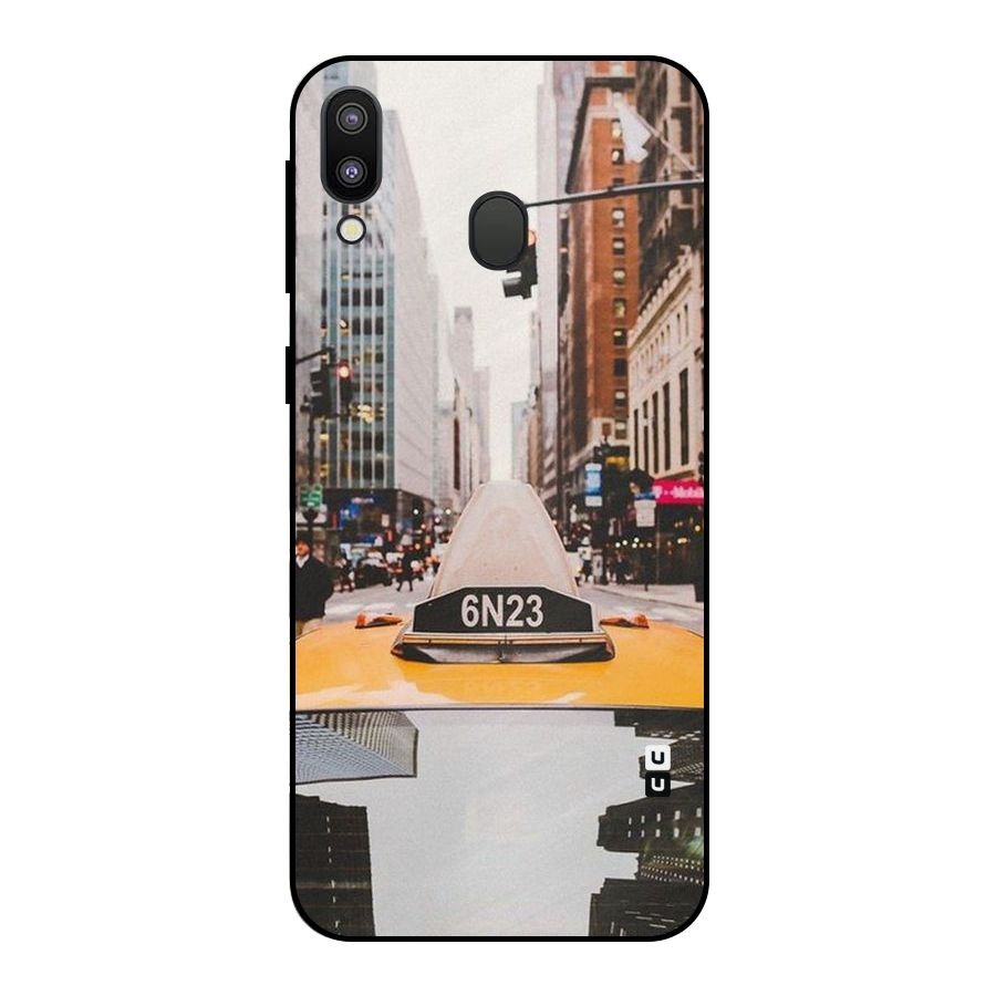 City Taxi Metal Back Case for Galaxy M20