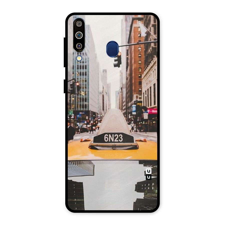 City Taxi Metal Back Case for Galaxy M30