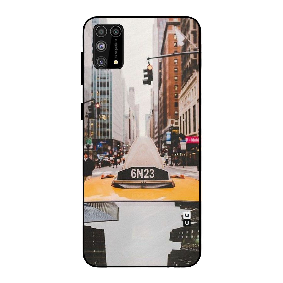 City Taxi Metal Back Case for Galaxy M31