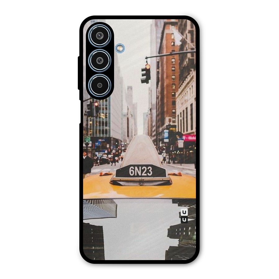 City Taxi Metal Back Case for Galaxy M35