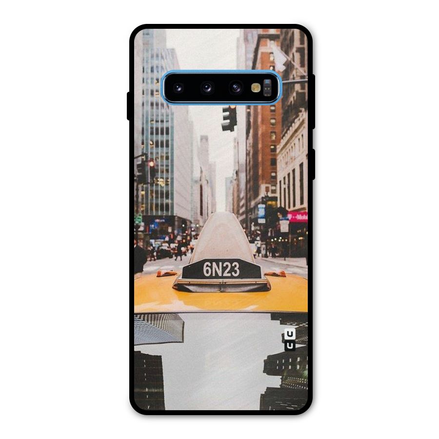 City Taxi Metal Back Case for Galaxy S10