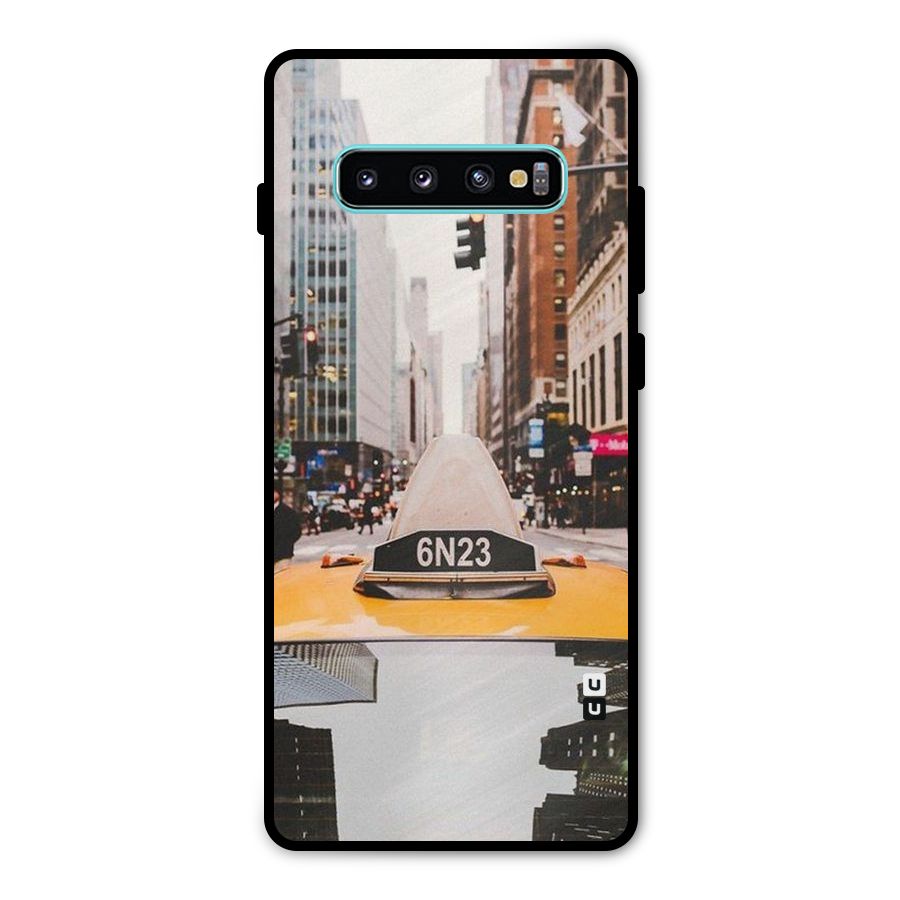 City Taxi Metal Back Case for Galaxy S10 Plus