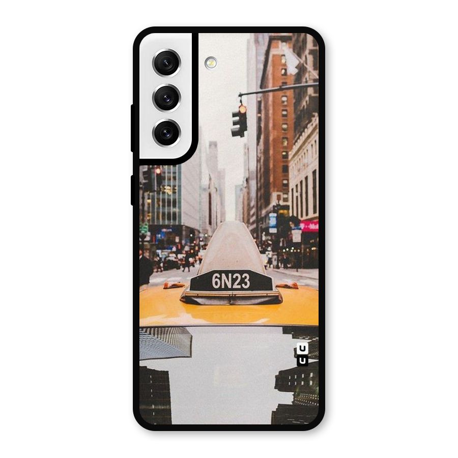 City Taxi Metal Back Case for Galaxy S21 FE 5G