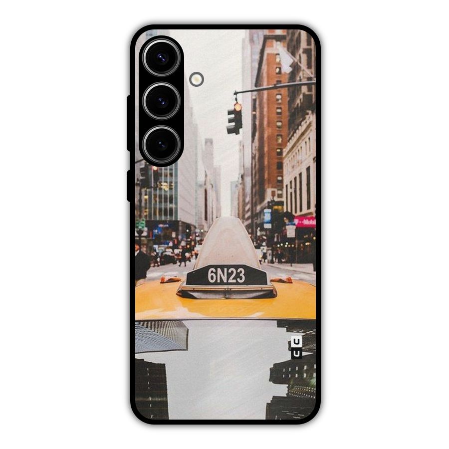 City Taxi Metal Back Case for Galaxy S24 Plus