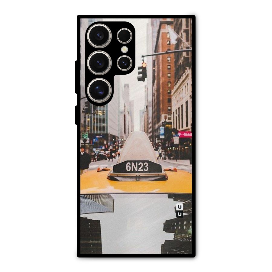 City Taxi Metal Back Case for Galaxy S24 Ultra
