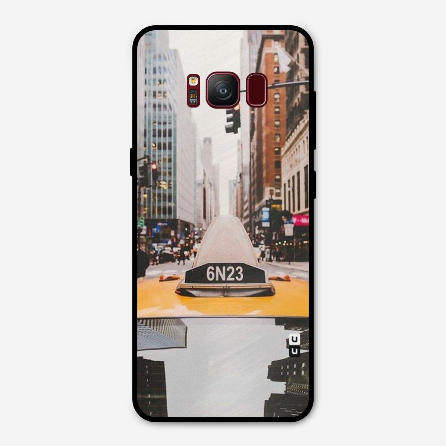 City Taxi Metal Back Case for Galaxy S8
