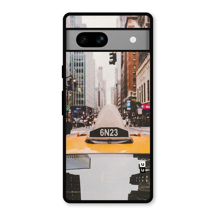 City Taxi Metal Back Case for Google Pixel 7a