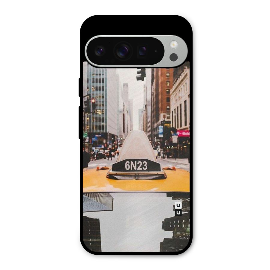 City Taxi Metal Back Case for Google Pixel 9 Pro XL