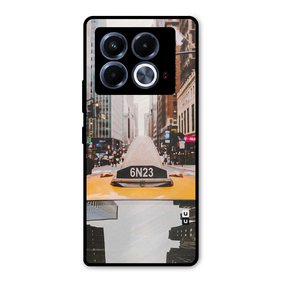 City Taxi Metal Back Case for Infinix Note 40 5G