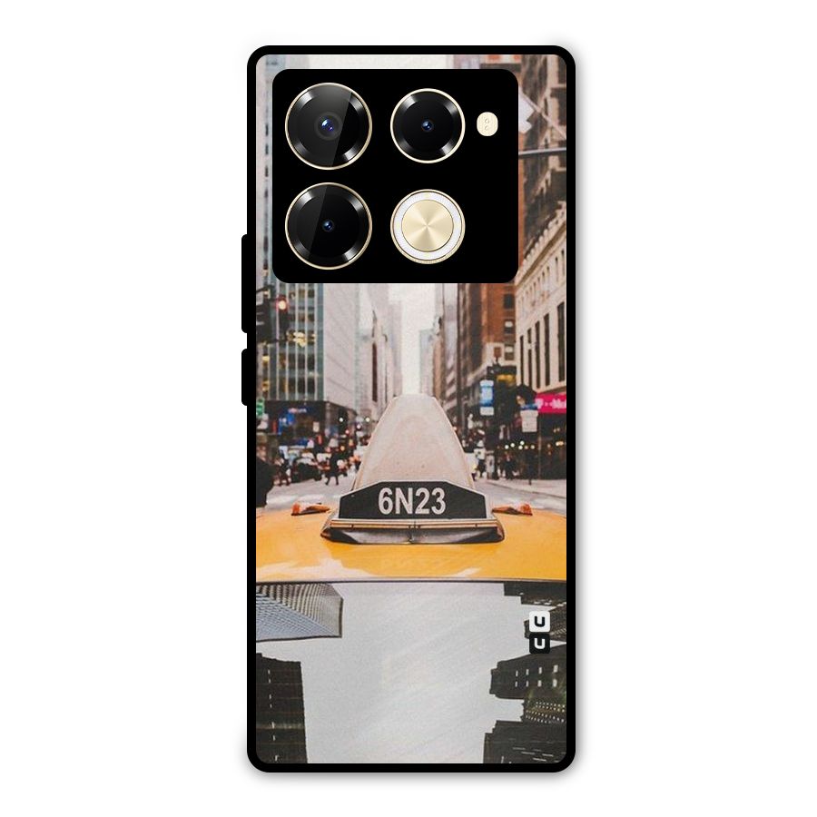 City Taxi Metal Back Case for Infinix Note 40 Pro Plus