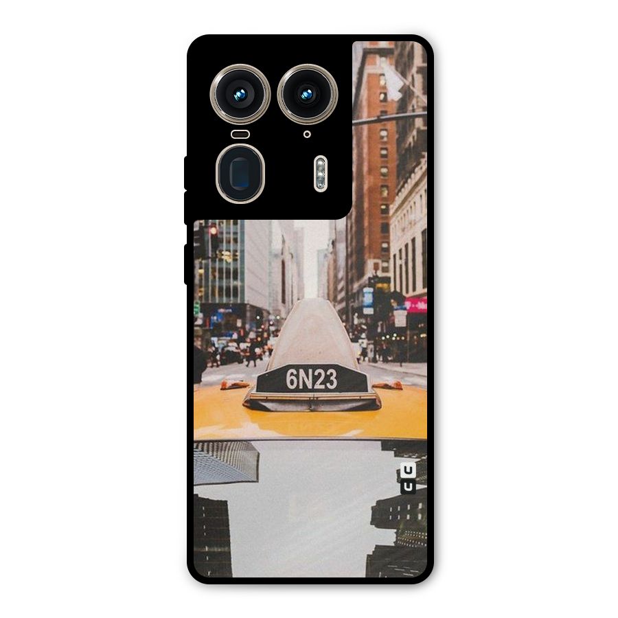 City Taxi Metal Back Case for Motorola Edge 50 Ultra