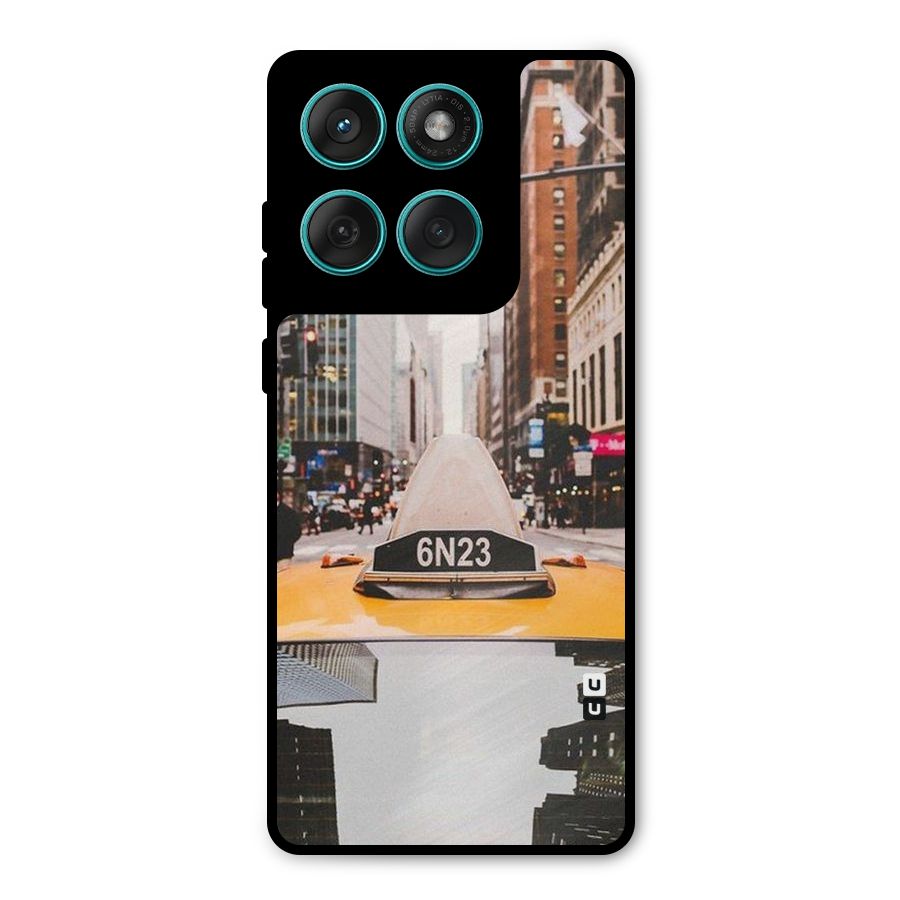 City Taxi Metal Back Case for Motorola Edge 60